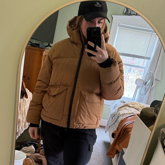 Alpine Womens Dream Puff Down Jacket - Camel/brown - XL - Picture 8 of 8